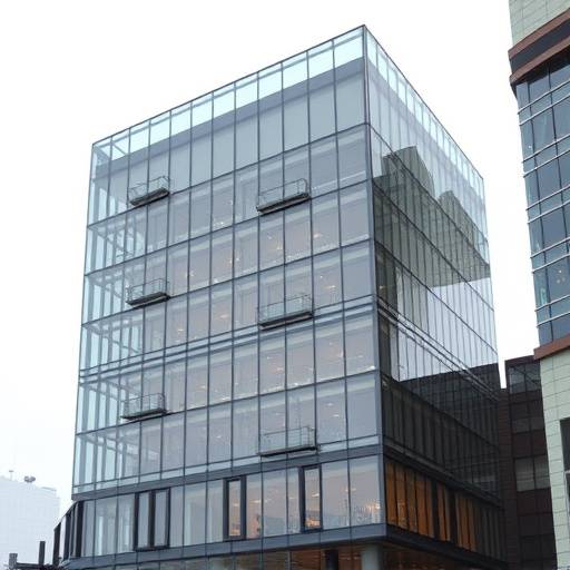 A modern building in South Lake Union, representing Aetheria Academy's Tech Hub location.